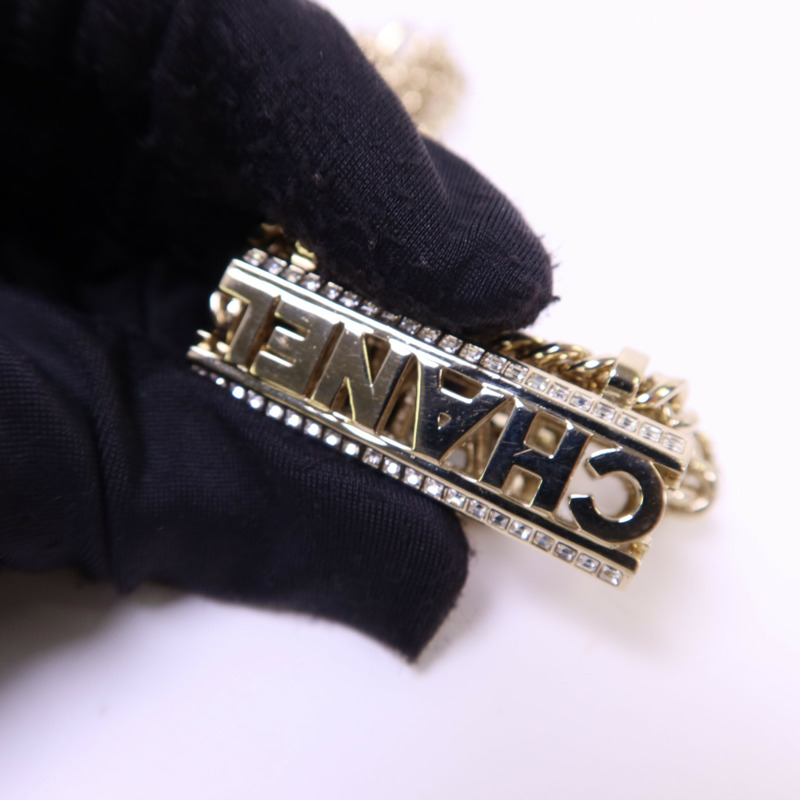 CHANEL 金屬/水晶Choker項鍊-8