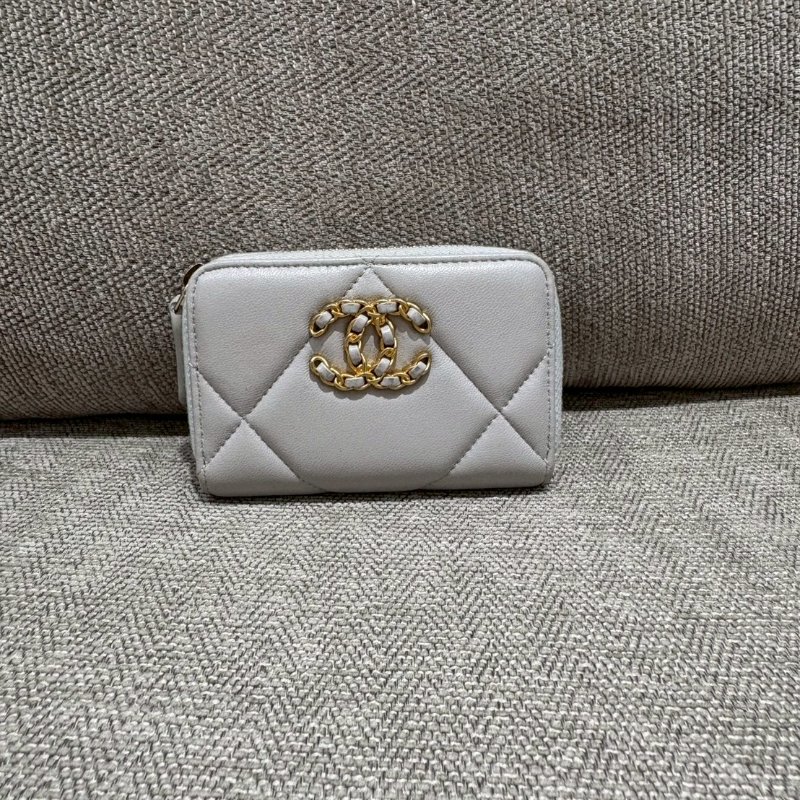 CHANEL 19 卡夾零錢包 30開-0