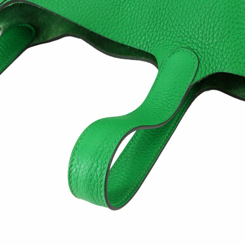 愛馬仕 Hermès Picotin Lock PM Monochrome So Green 手提包，採用 Taurillon Clemence 竹纖維面料，飾有 U 字印記-7