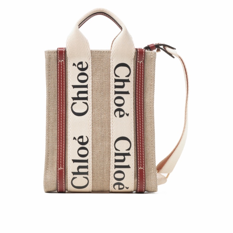 Chloe 女士 迷你 WOODY NORTH SOUTH斜挎包均碼碼17cm*6cm*12cm-0