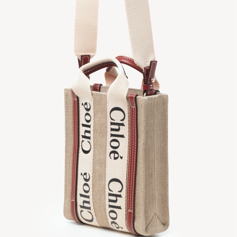 Chloe 女士 迷你 WOODY NORTH SOUTH斜挎包均碼碼17cm*6cm*12cm-4