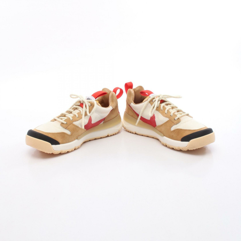 Nike Tom Sachs Craft Mars Yard 3.0 運動鞋，皮革網面，棕色/白色，二手-2