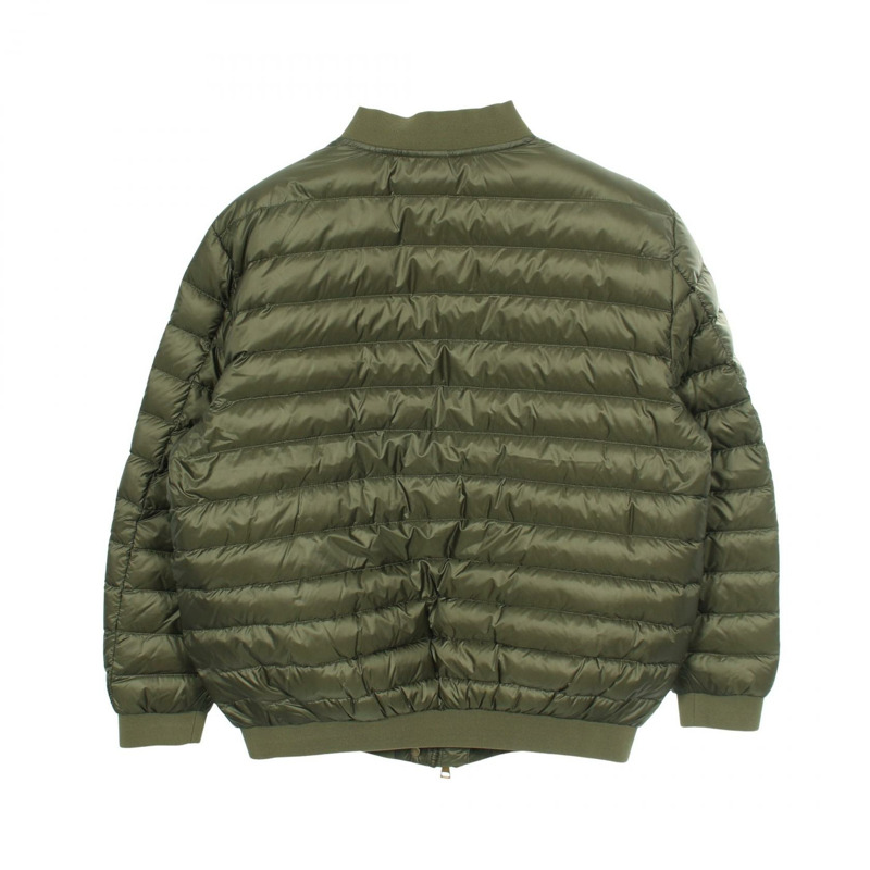 MONCLER GAUFRE 拉鍊羽絨外套 尼龍 卡其色 #1 二手 女款-1