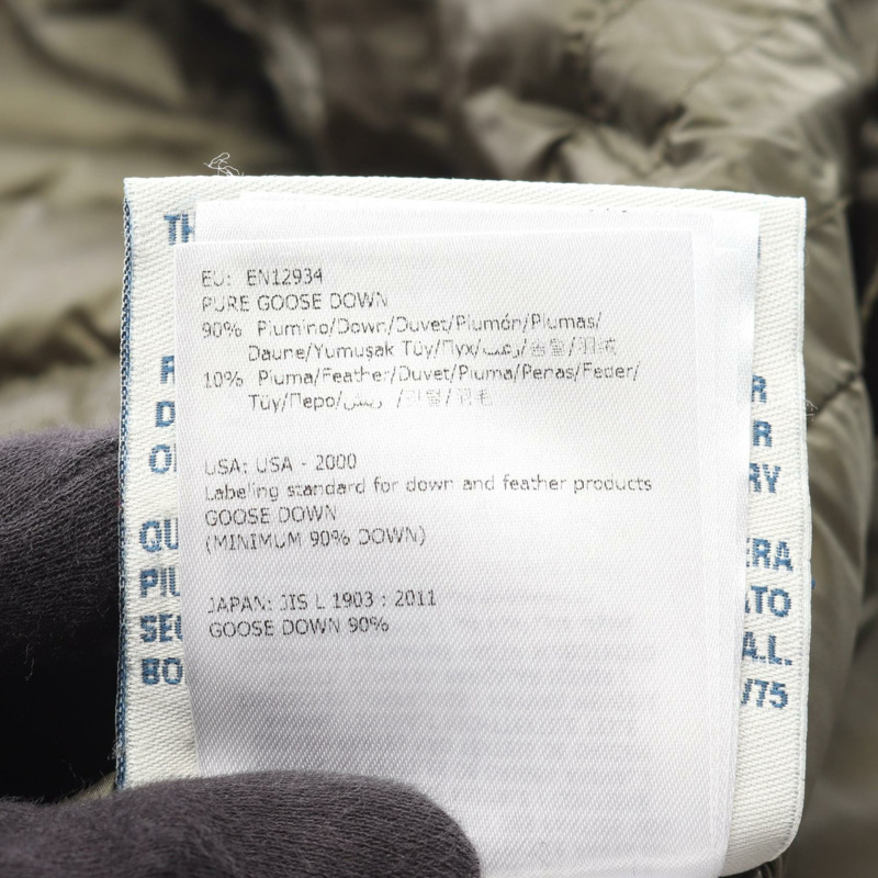 MONCLER GAUFRE 拉鍊羽絨外套 尼龍 卡其色 #1 二手 女款-5