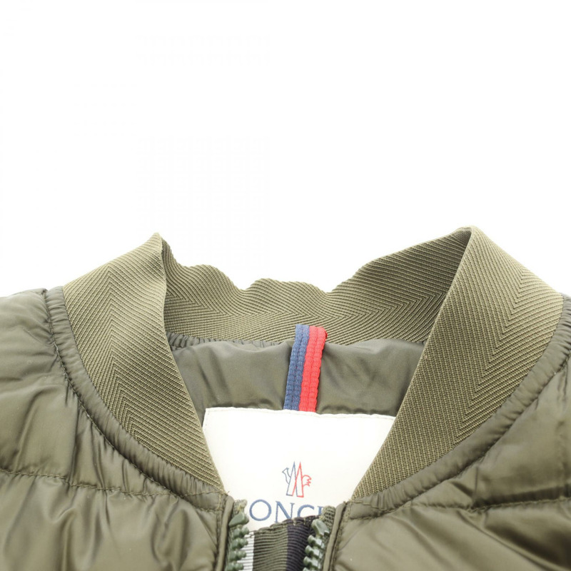 MONCLER GAUFRE 拉鍊羽絨外套 尼龍 卡其色 #1 二手 女款-7