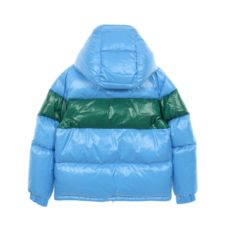 MONCLER GARY 羽絨服，附帽，尼龍材質，藍綠色，2號，二手男款-1