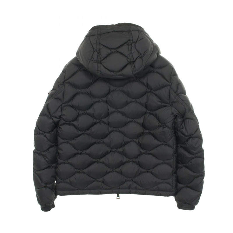MONCLER MORANDIERES 帶帽羽絨外套 尼龍 黑色 二手 男款 #2-1