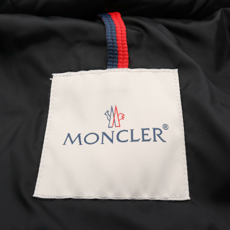 MONCLER MORANDIERES 帶帽羽絨外套 尼龍 黑色 二手 男款 #2-2