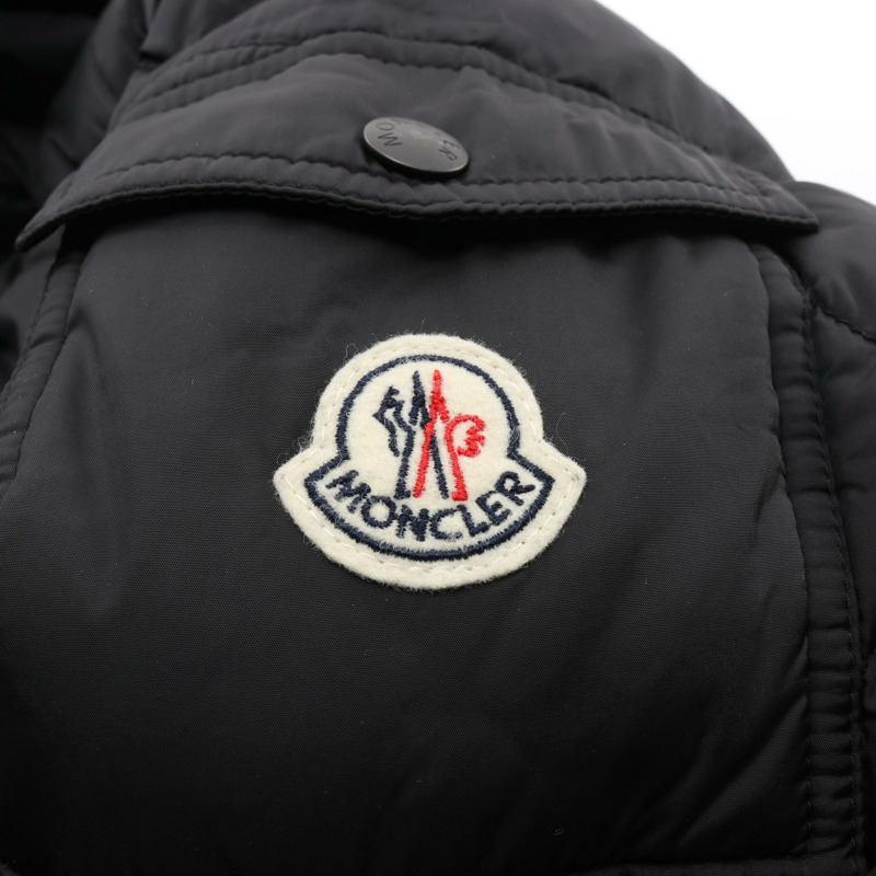 MONCLER MORANDIERES 帶帽羽絨外套 尼龍 黑色 二手 男款 #2-4