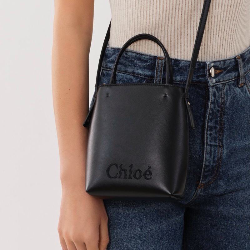 Chloe 女士 Sense 縫線logo單肩包均碼碼常規、14.5cm*6.5cm*18cm-4