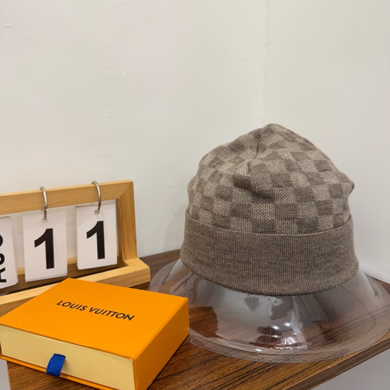 Louis Vuitton灰色毛帽 vintage 二手 秋冬-2