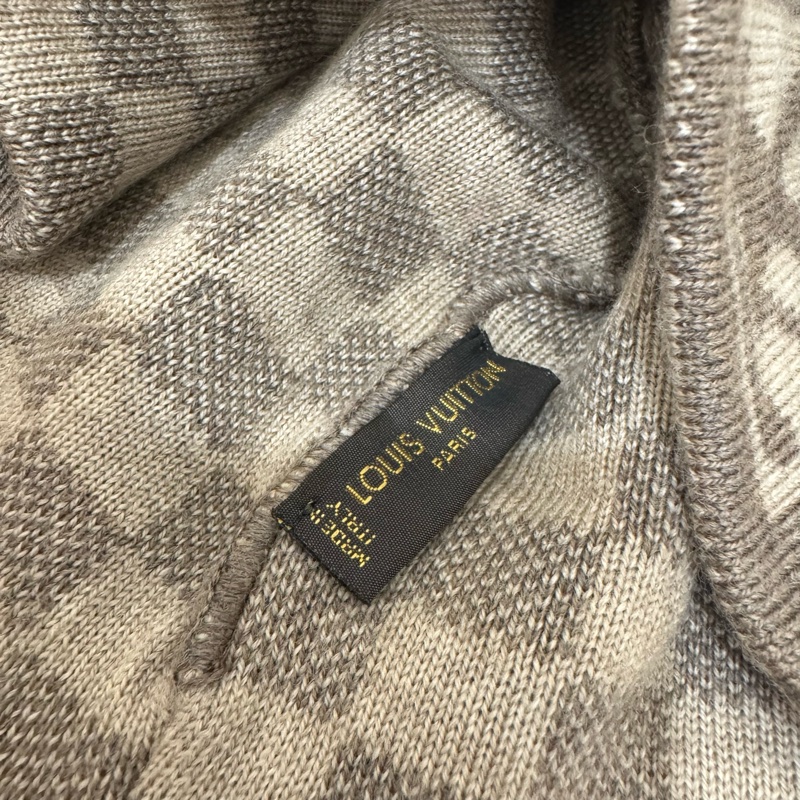 Louis Vuitton灰色毛帽 vintage 二手 秋冬-5