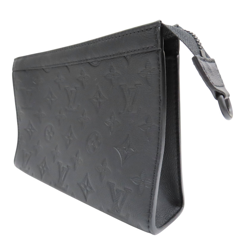 黑色 牛皮壓紋 Gaston 肩背包【LOUIS VUITTON LV 路易威登】 M81115-2