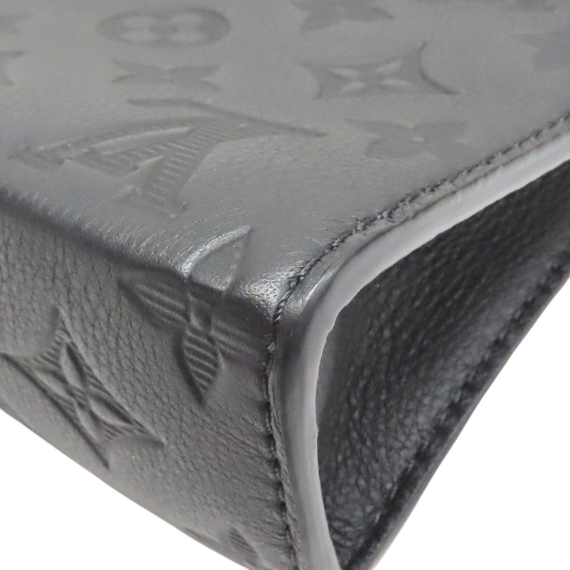 黑色 牛皮壓紋 Gaston 肩背包【LOUIS VUITTON LV 路易威登】 M81115-9