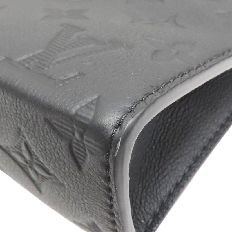 黑色 牛皮壓紋 Gaston 肩背包【LOUIS VUITTON LV 路易威登】 M81115-11