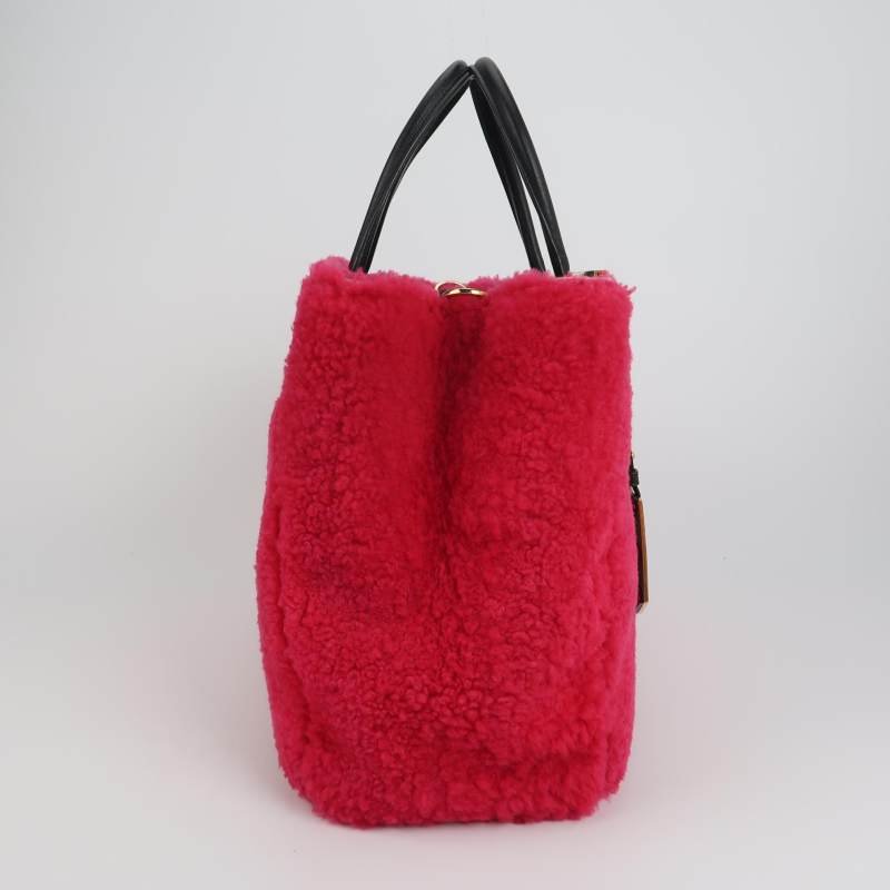 Fendi Petite 2 Jours中號牛皮拼色金屬框架單肩包-3