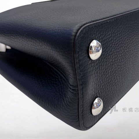 Y1987-LV包包 Capucines BB黑牛皮蛇皮手把手提肩背包-8