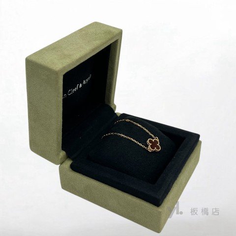 Y1989-VCA手鍊 18K玫瑰金紅玉髓Sweet Alhambra手鍊-2