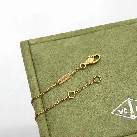 Y1989-VCA手鍊 18K玫瑰金紅玉髓Sweet Alhambra手鍊-5