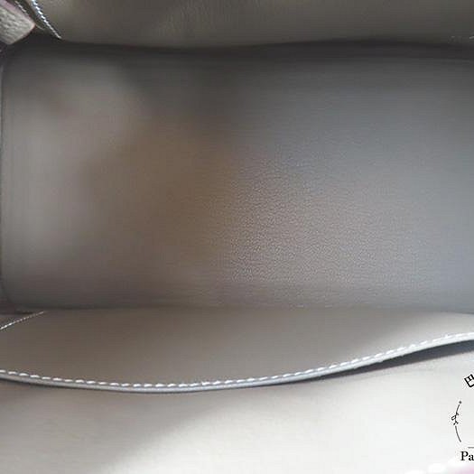 【巴黎站二手名牌專賣店】＊現貨＊HERMES 愛馬仕 真品＊Z刻大象灰色金釦BIRKIN 25柏金手提包-3