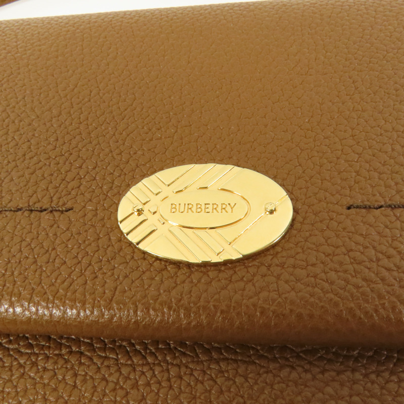 BURBERRY 牛皮皮革Shoulder Bag金扣肩背袋-6