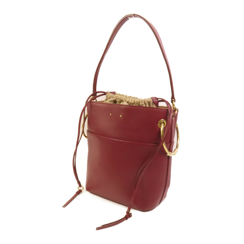 Chloe 牛皮皮革Roy Bag金扣手挽肩背兩用袋-2