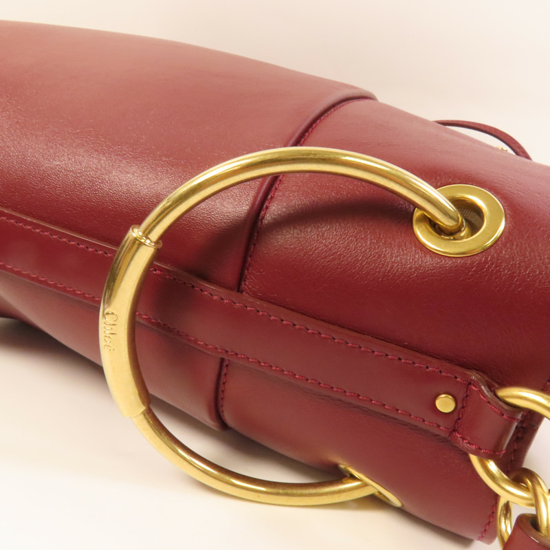 Chloe 牛皮皮革Roy Bag金扣手挽肩背兩用袋-6