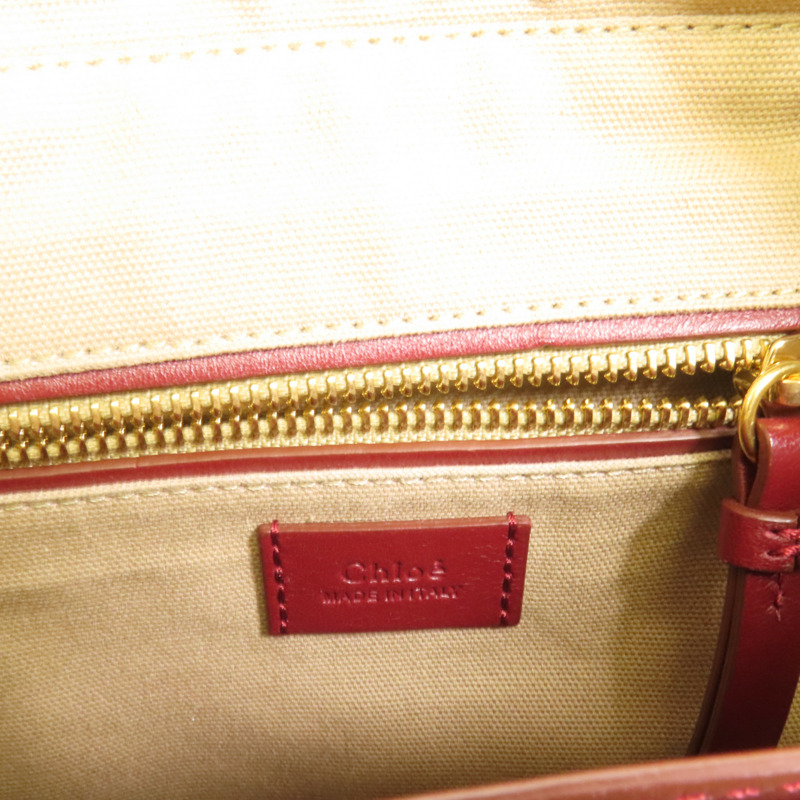 Chloe 牛皮皮革Roy Bag金扣手挽肩背兩用袋-9