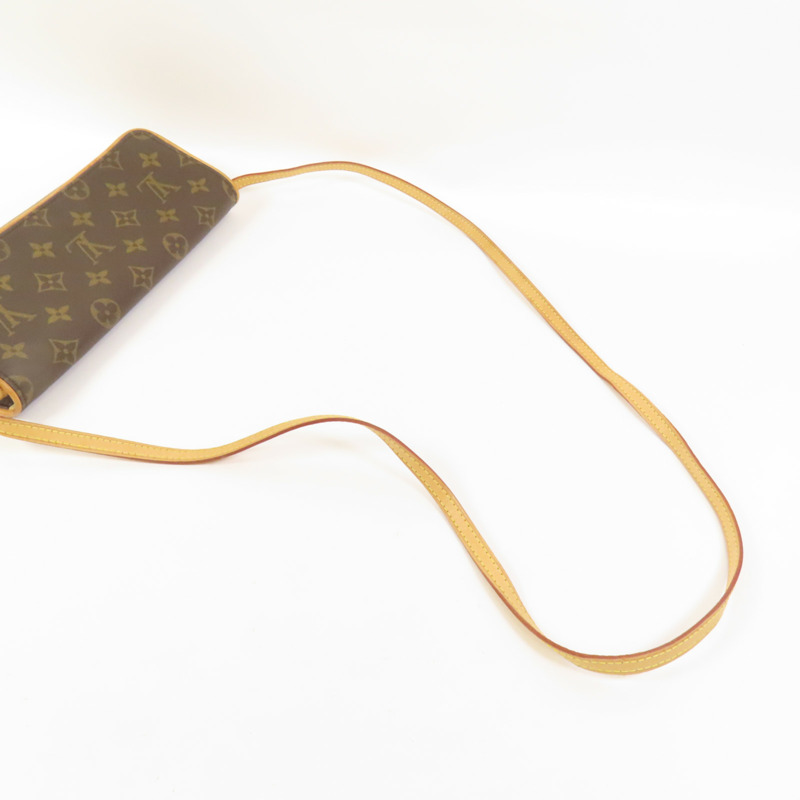 LOUIS VUITTON Monogram Pochette Twin GM金扣肩背袋-4
