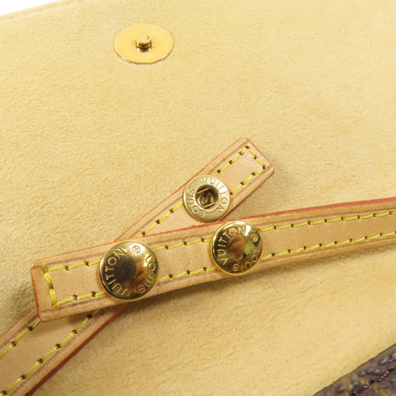 LOUIS VUITTON Monogram Pochette Twin GM金扣肩背袋-6