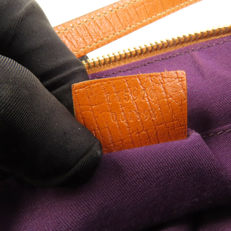 GUCCI 帆布Shoulder Bag金扣肩背袋-8