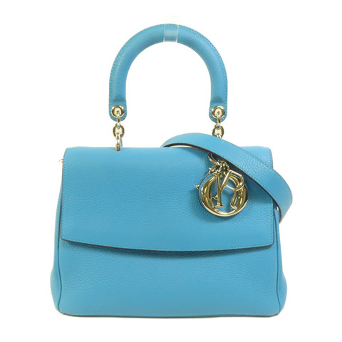 Dior 牛皮皮革Be Dior Bag Medium銀扣手挽肩背兩用袋