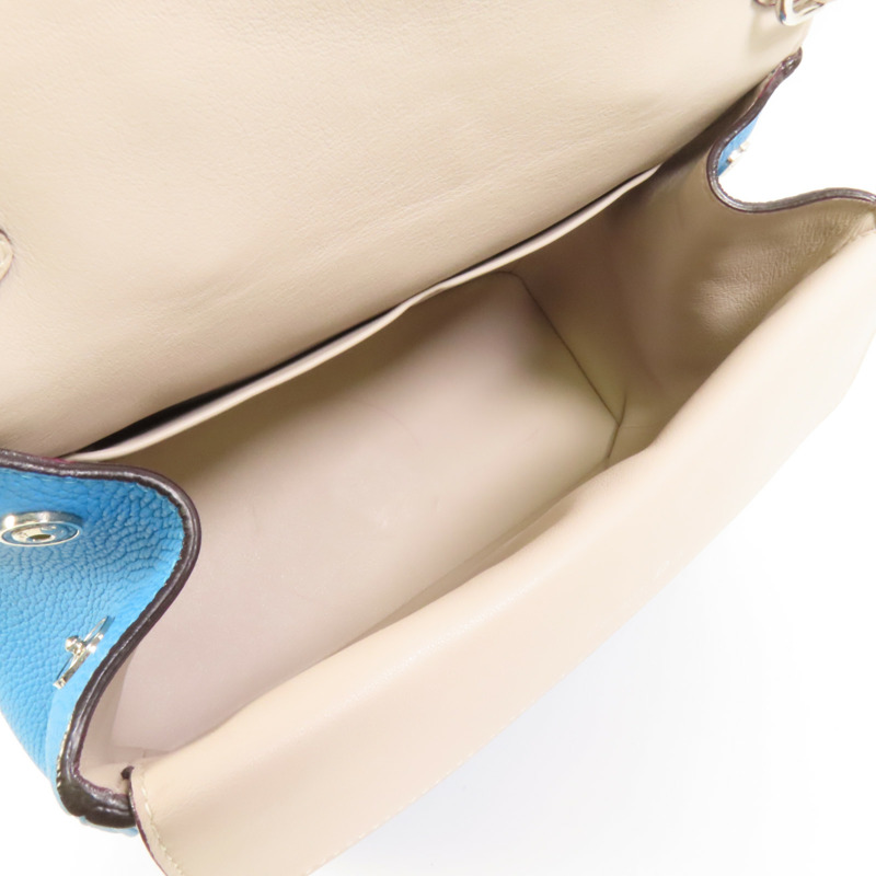 Dior 牛皮皮革Be Dior Bag Medium銀扣手挽肩背兩用袋-4