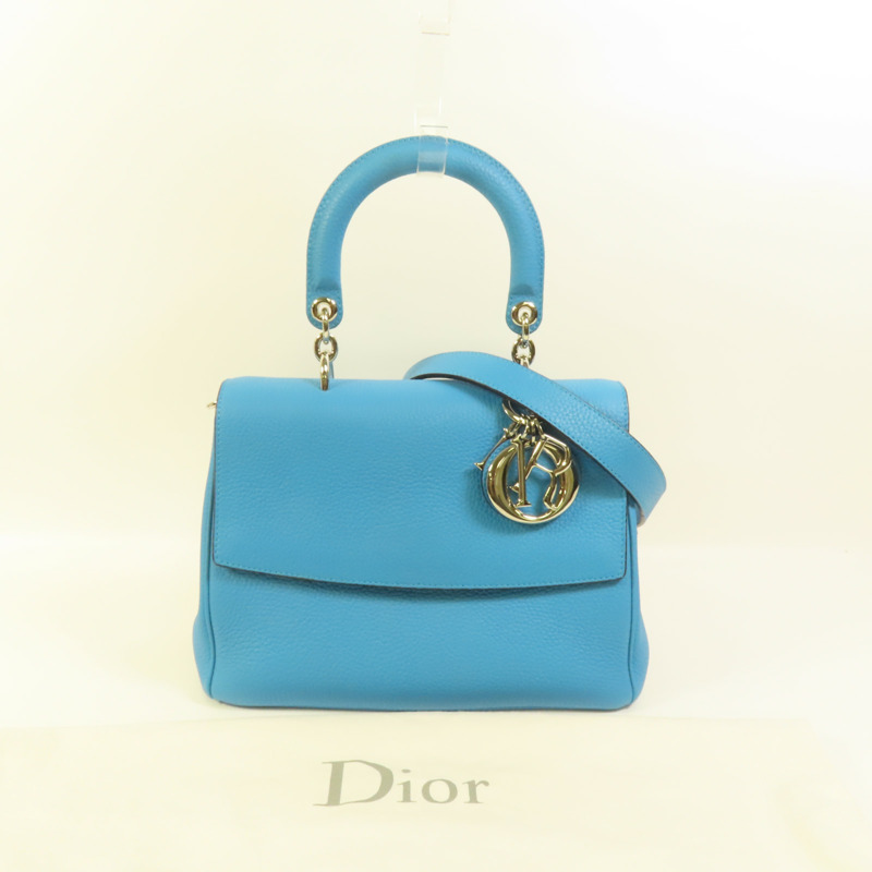 Dior 牛皮皮革Be Dior Bag Medium銀扣手挽肩背兩用袋-10