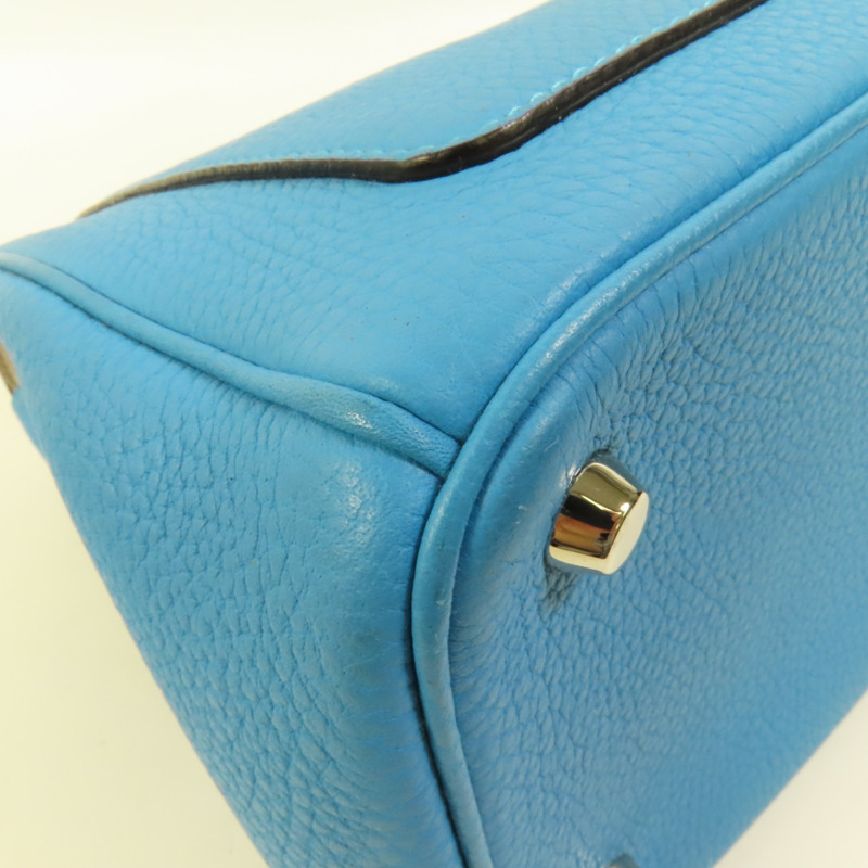 Dior 牛皮皮革Be Dior Bag Medium銀扣手挽肩背兩用袋-11