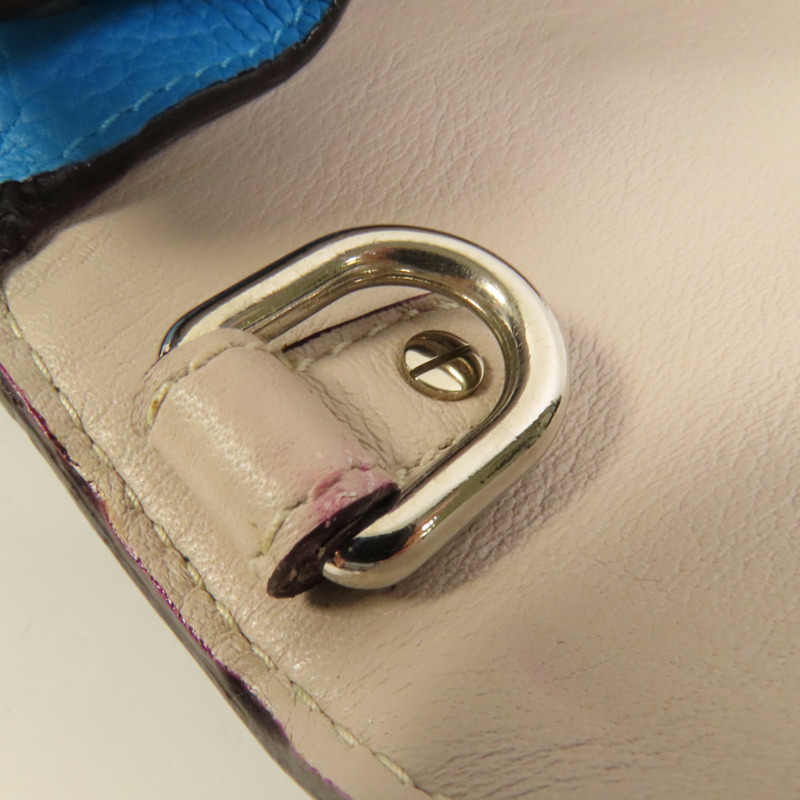 Dior 牛皮皮革Be Dior Bag Medium銀扣手挽肩背兩用袋-15