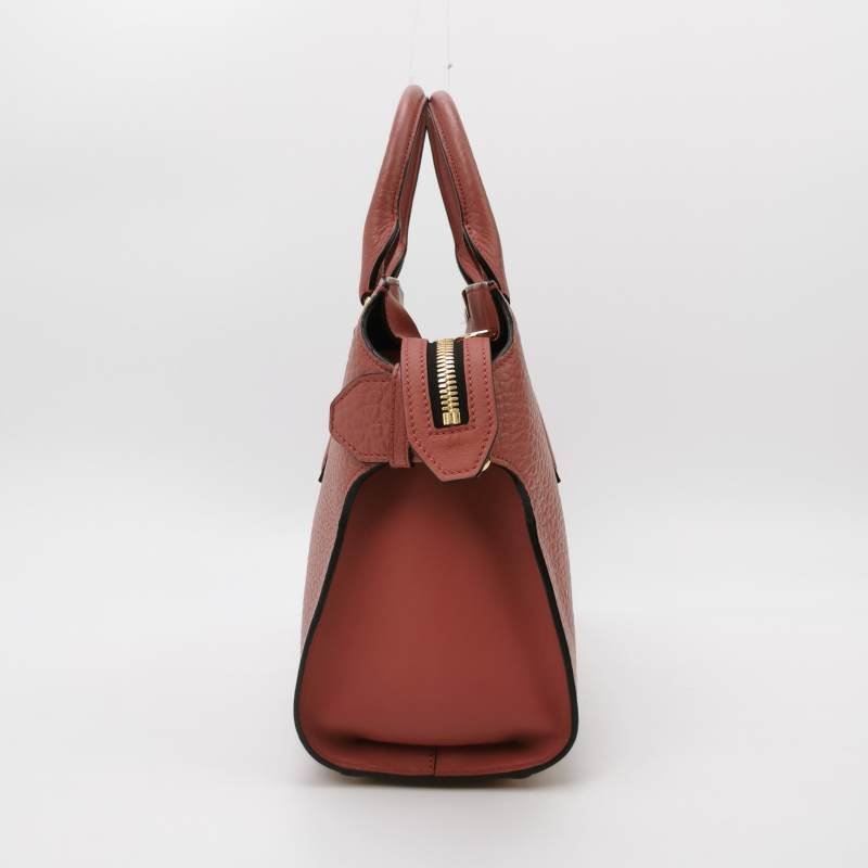 Burberry Clifton牛皮純色字母Logo徽標單肩包-3