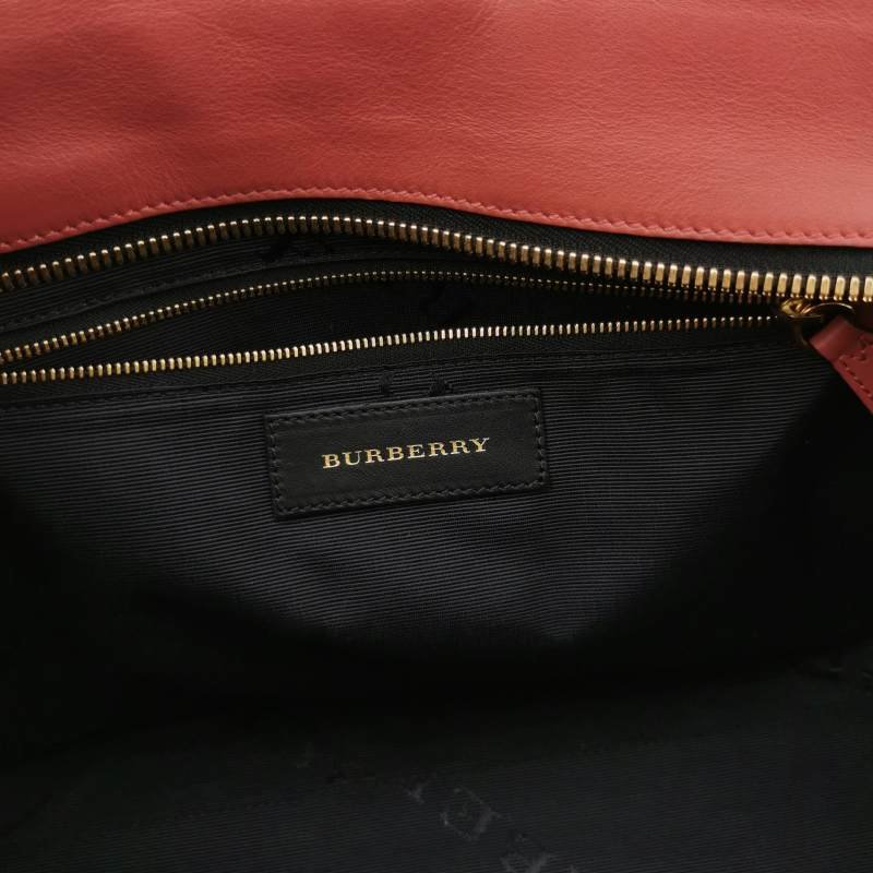 Burberry Clifton牛皮純色字母Logo徽標單肩包-7