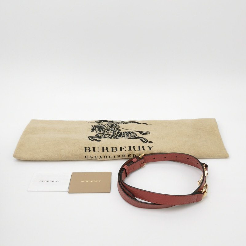 Burberry Clifton牛皮純色字母Logo徽標單肩包-8