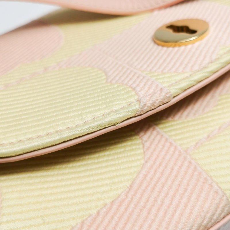 Burberry Chess牛皮帆布拼色圖案金屬旋扣斜挎包單肩包-13