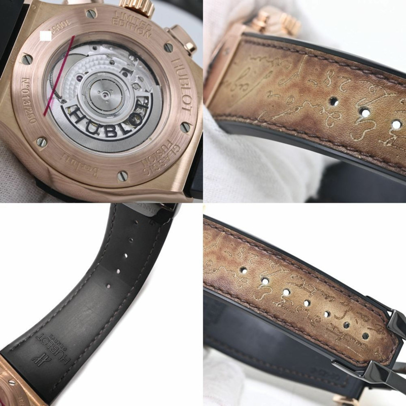 宇舶錶經典融合系列計時碼錶 Berluti Scritto 男士腕錶 40145，限量版 250 枚，521.OX.0500.VR.BER17-8