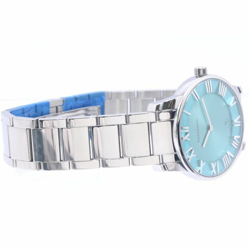 TIFFANY & Co.) Atlas 雙針腕錶 63452769 男士不鏽鋼腕錶 40257-6