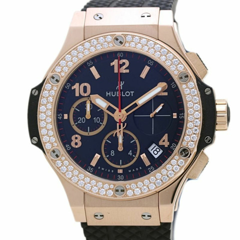 宇舶錶 Big Bang 系列金鑽腕錶 341.PX.130.RX.114 男款 18K 玫瑰金錶殼及橡膠錶帶 40144