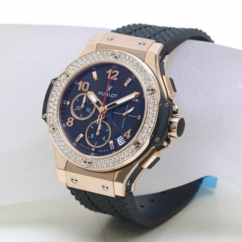 宇舶錶 Big Bang 系列金鑽腕錶 341.PX.130.RX.114 男款 18K 玫瑰金錶殼及橡膠錶帶 40144-2