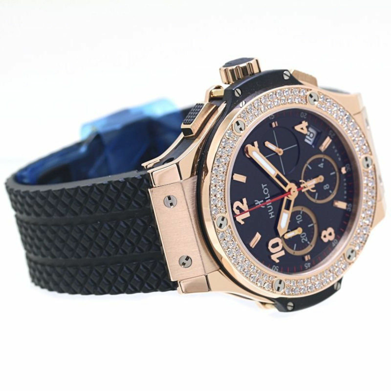 宇舶錶 Big Bang 系列金鑽腕錶 341.PX.130.RX.114 男款 18K 玫瑰金錶殼及橡膠錶帶 40144-5