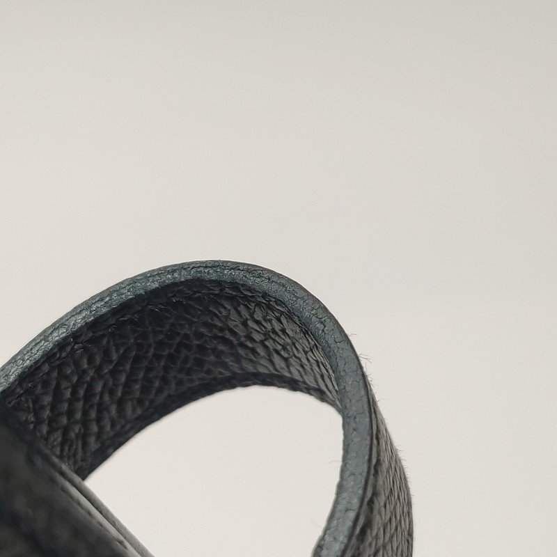 Hermes Bearn小號標誌H袢帶錢包Epsom牛皮銀扣89黑色T刻-18