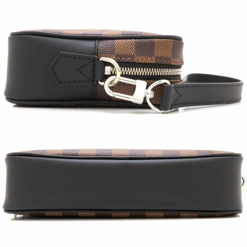 路易威登 Damier Pochette Kasai N41663 Ebene 男手拿包 (353078)-2