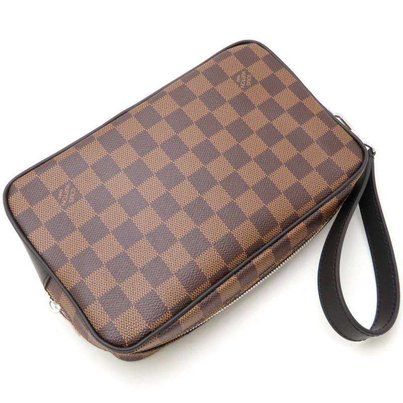 路易威登 Damier Pochette Kasai N41663 Ebene 男手拿包 (353078)-3