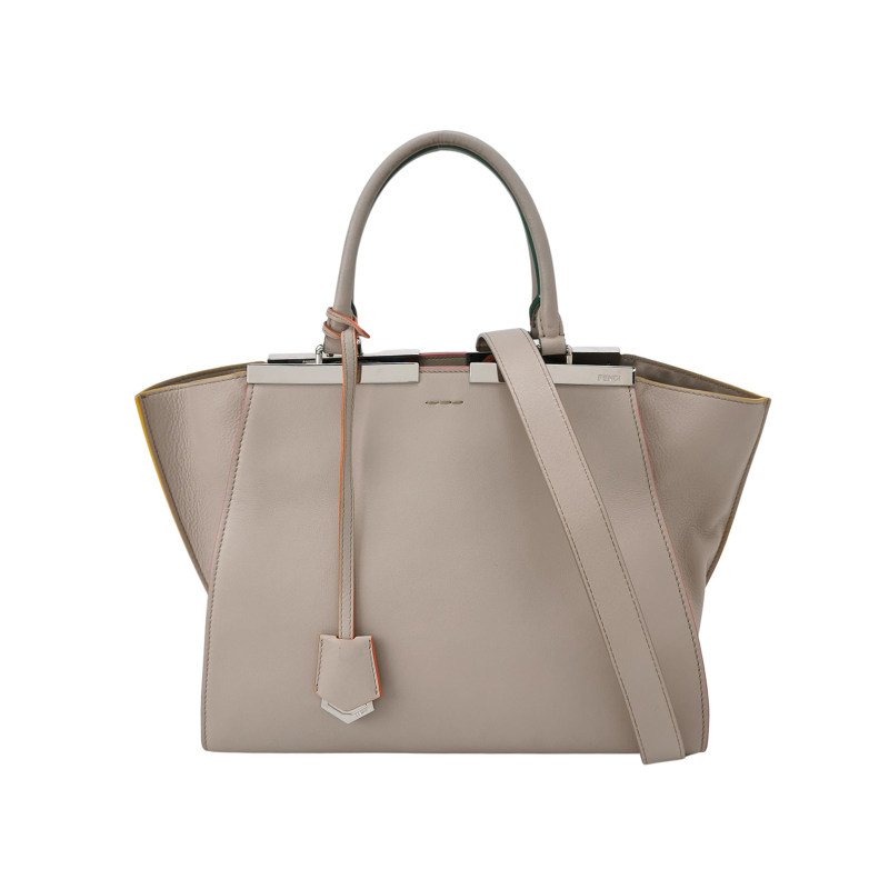 Fendi 3 jours牛皮金屬邊百搭經典翅膀包單肩包-0