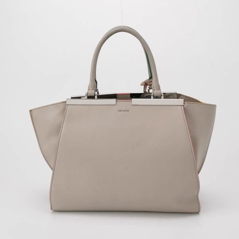 Fendi 3 jours牛皮金屬邊百搭經典翅膀包單肩包-3